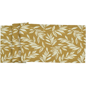 Скатерть-дорожка Leaves 40х150 см, цвет медовый