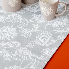 Скатерть-дорожка Lace 50x140 см, цвет серебро