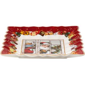 Блюдо квадратное "Санта" Toy’s Fantasy 23х23 см