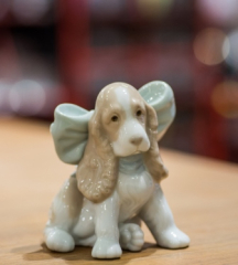 Статуэтка "Щенок в подарок" 10х10х8 см