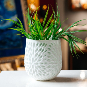 Ваза Scandic Home 17 см, белая