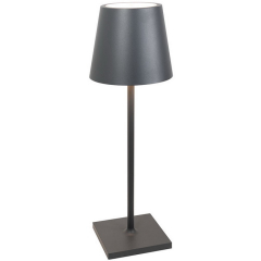 Лампа настольная Zafferano Poldina L 49,7 см, темно-серая