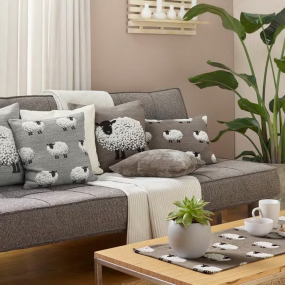 Скатерть-дорожка Fluffys Gang 40х93 см, цвет серебро