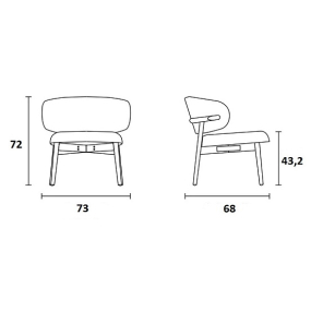 Кресло Calligaris Oleandro CS3452, Hemp