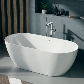 Ванна Duravit D-Neo 160x75, из DuroCast, без перелива