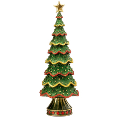 Фигурка "Рождественская ель" 33 см, цвет зелено-золотой