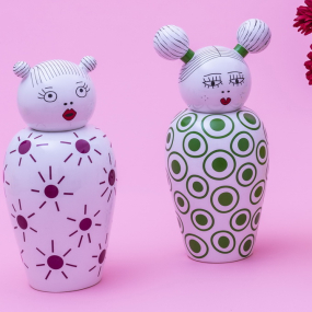 Ваза Seletti Canopie Izumi 25,5 см, с крышкой