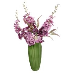 Ваза Kaiser Spirulina 20 см, зеленая