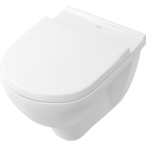 Унитаз подвесной Villeroy & Boch O.Novo 56х36 5660HR01, с сиденьем