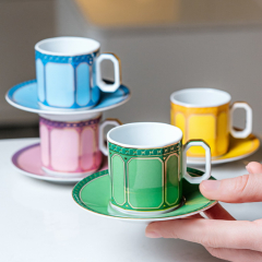 Чашка для эспрессо с блюдцем Signum Fern 80 мл