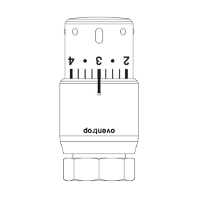 Термостат Oventrop Uni SH, белый