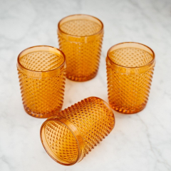 Набор стаканов для виски Bicos Ambar 280 мл, 4 шт