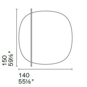 Зеркало Calligaris Vanity 140х150 CS5111
