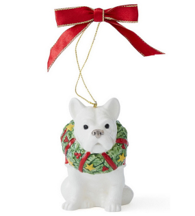 Елочная игрушка "Французский бульдог" 8,5 см