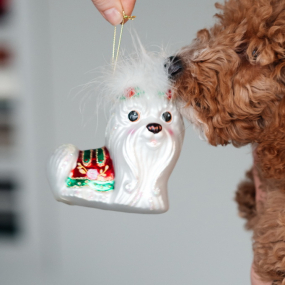 Игрушка на елку "Мальтезе" 11,5 см