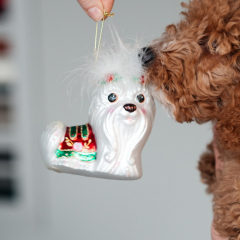 Игрушка на елку "Мальтезе" 11,5 см