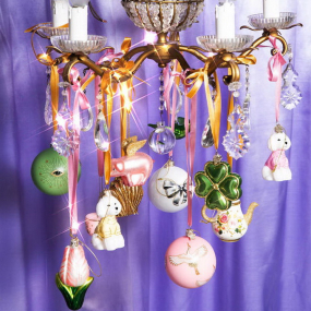 Елочная игрушка "Клевер" 8 см