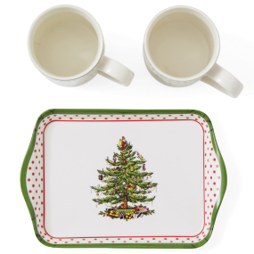 Набор кружек на подносе Christmas Tree 280 мл, 3 предмета