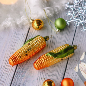 Игрушка на елку "Кукуруза" 12 см