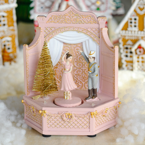 Шкатулка музыкальная "Балерина" с подсветкой 22х18х12 см