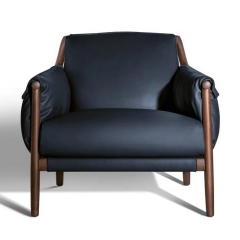 Кресло Poltrona Frau Times Lounge, Antracite