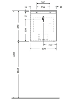 Зеркало RAK Ceramics Joy 60х68,  с подсветкой и подогревом