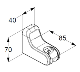 Держатель для душа Kludi Freshline 6455205-00, хром