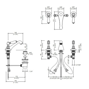 Смеситель для раковины Devon & Devon Black Dandy MARF46CRBD, хром