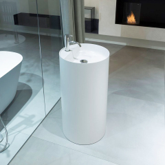 Раковина Antonio Lupi Simplo, 45х45, из Flumood, белый матовый