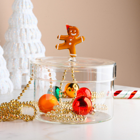 Емкость для печенья "Пряничный человечек" Schiaccianoci 13,5х13 см