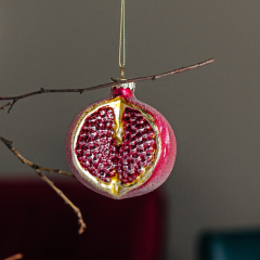 Игрушка на елку "Гранат" 8 см, в ассортименте