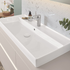 Раковина подвесная Villeroy & Boch Collaro 100х47, CeramicPlus, 4A331GR1, из TitanCeram