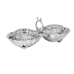 Икорница двойная Shell 28,5х14,5х12 см