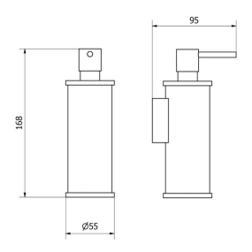 Дозатор для мыла iB Rubinetti Officina