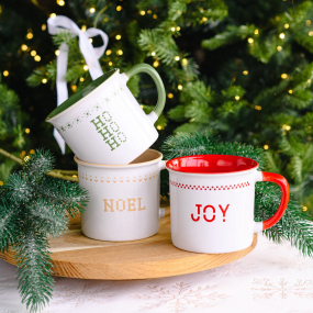 Набор кружек Natale Merry Bits 360 мл, 3 шт