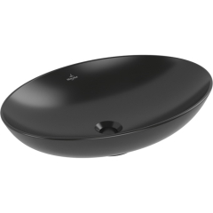 Раковина накладная Villeroy & Boch Loop & Friends 62х42, CeramicPlus, 4A4801I4, из TitanCeram, Графит