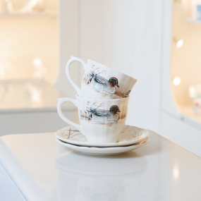 Набор чашек чайных с блюдцами Sologne 175 мл, 4 предмета