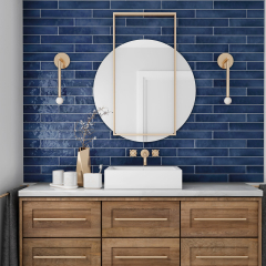 Плитка керамическая Equipe Manacor 6,5х40, Ocean Blue, 8,3 мм