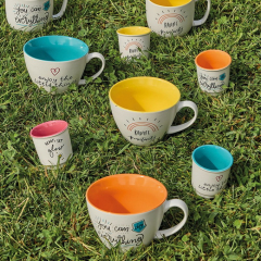 Чашка для эспрессо без ручки Color Block 100 мл, красная