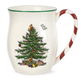 Набор кружек Christmas Tree 400 мл, с карамельной ручкой, 4 шт