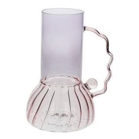 Ваза Glass Design Art 19 см, сиреневая