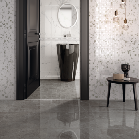 Керамогранит Italon Charme Evo 60х120 Lux, Antracite, 9 мм