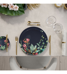 Тарелка салатная Avarua 22 см, синяя