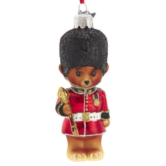 Елочная игрушка "Мишка-гвардеец" 10,2 см