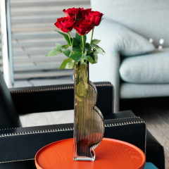 Ваза Tummy 35 см, дымчатая