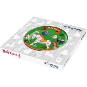 Блюдо для торта Natale Toys 31 см, зеленое