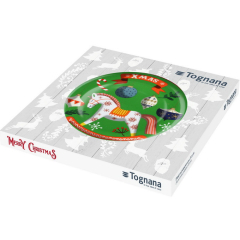 Блюдо для торта Natale Toys 31 см, зеленое