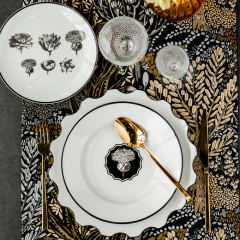 Тарелка салатная Herbariae 23 см, белая