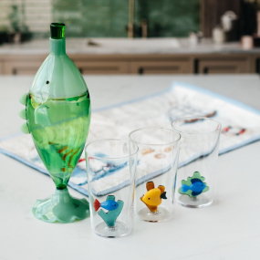 Бутылка Marine Garden 900 мл, зеленая рыба