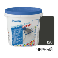 Фуга эпоксидная Mapei Kerapoxy Easy Design 120, черная, 3 кг